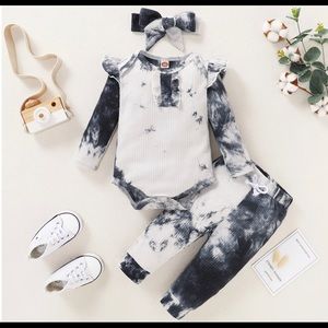 3pc baby tie dye set
